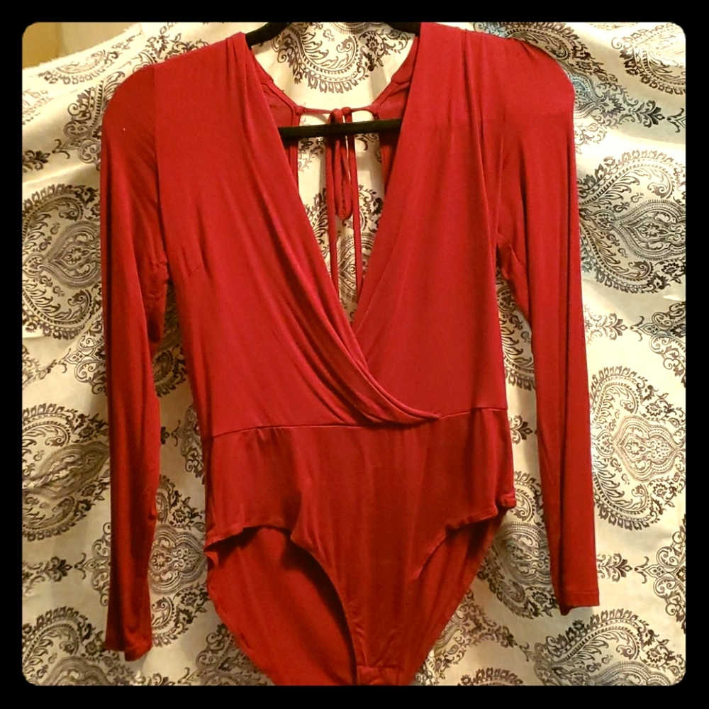 Charlotte Russe Plunge Neckline One Piece